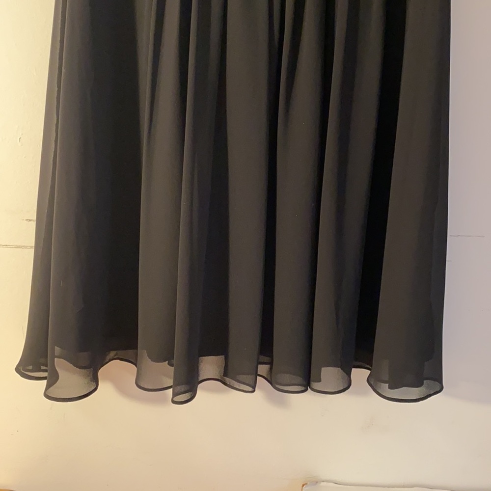 Black Friday Sale❗️ Lauren Ralph Lauren chiffon black evening dress - Picture 4 of 14